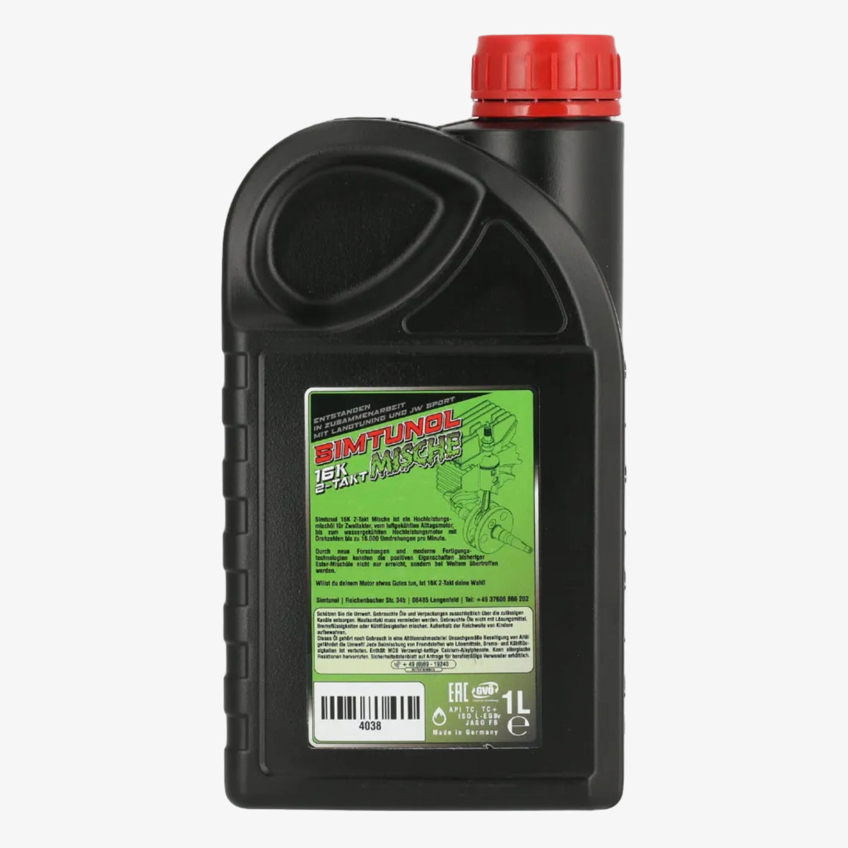 Simtunol 16K Mische 2-Takt Motorenöl auf Ester-Basis – 1 Liter
