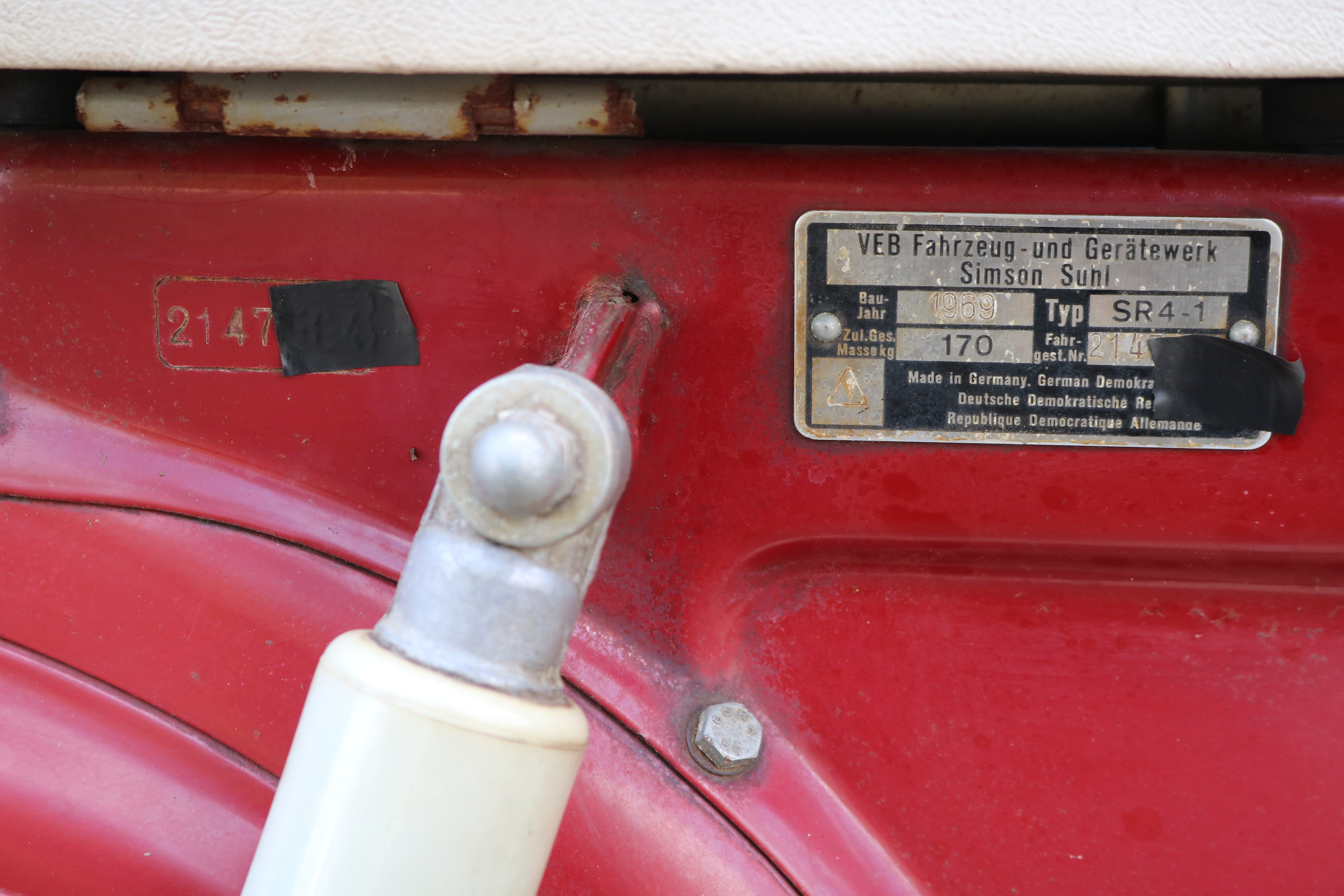 Simson Spatz Sr4-1 mit KBA Papieren