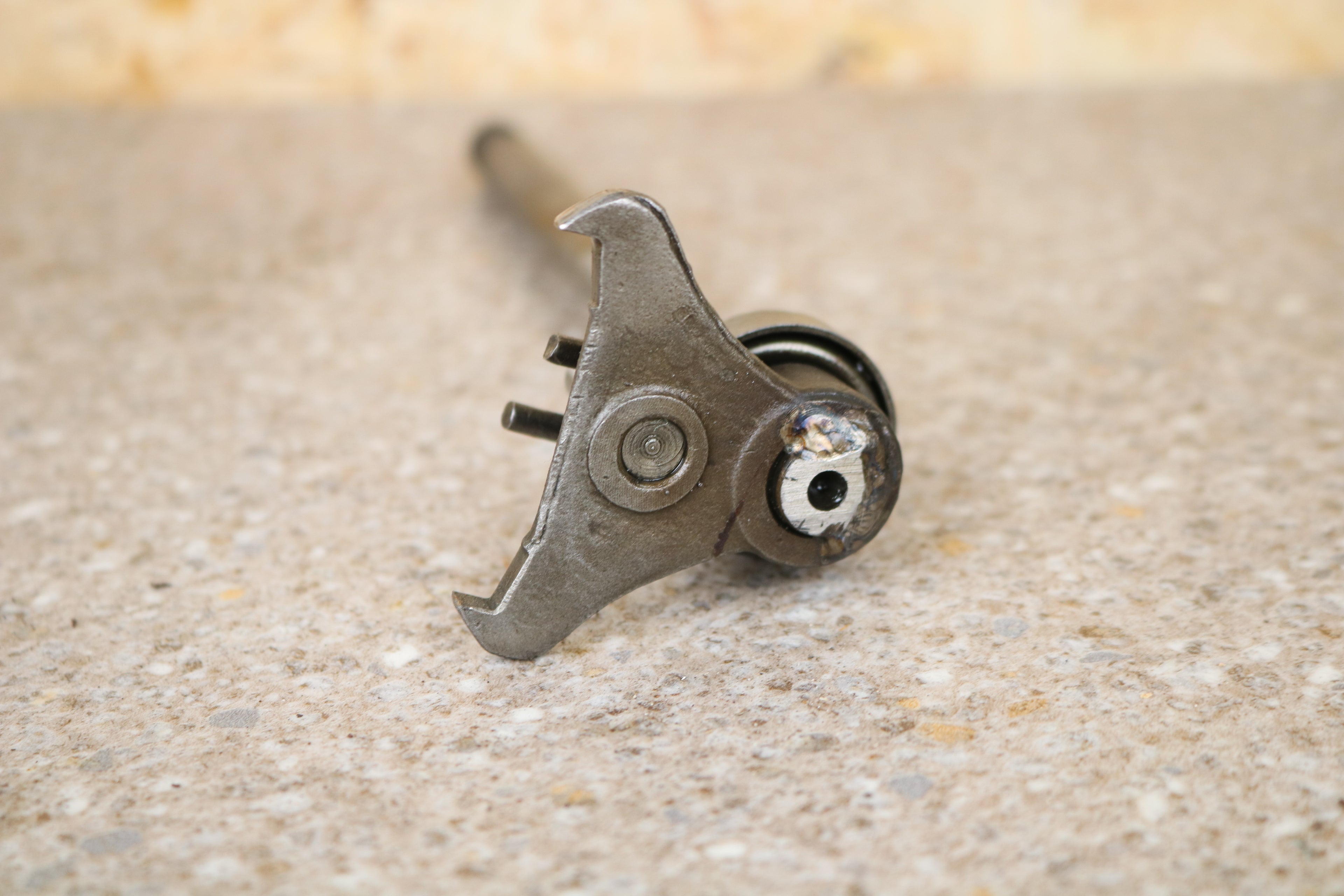 Schaltwelle mit Schaltstück und Feder