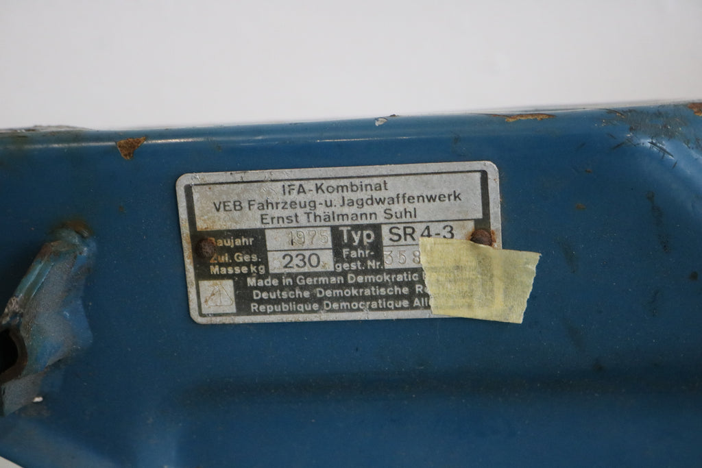 Simson SR4-3 Sperber Hauptrahmen – Original DDR – mit Typenschild & Rahmennummer