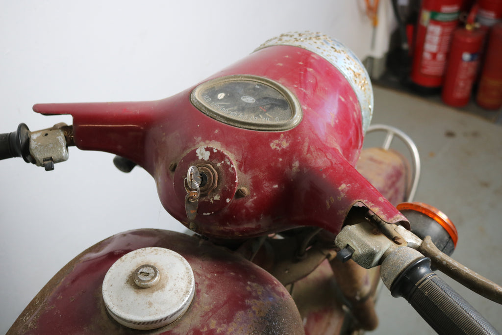 Jawa 250 Typ 353 kaufen (1971) – Scheunenfund, Brief & Motornummer passend, DDR-Brief, Originalzustand
