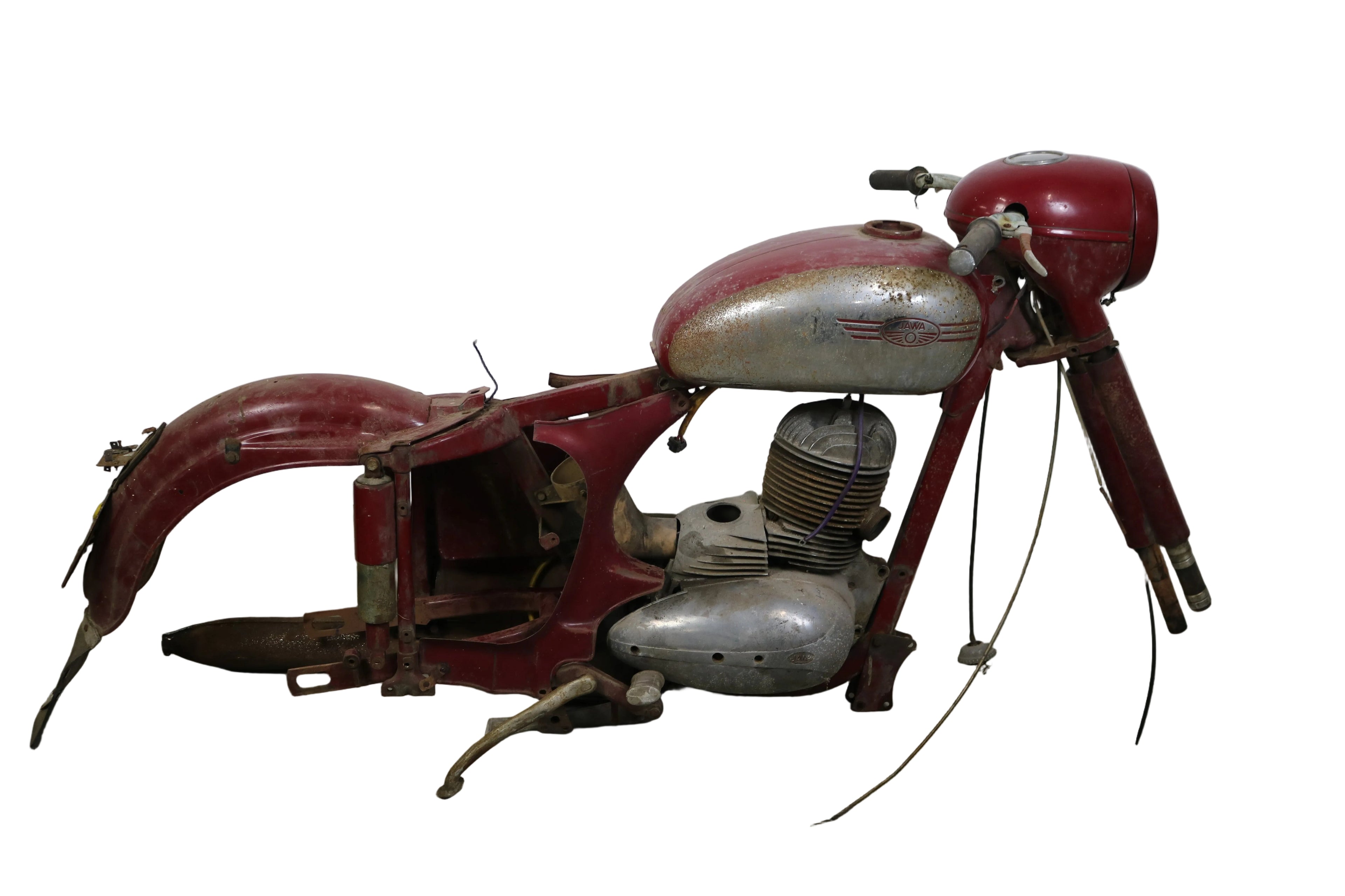 Jawa 250 Typ 353 kaufen – Teileträger / Projekt mit DDR-Brief zur Motornummer