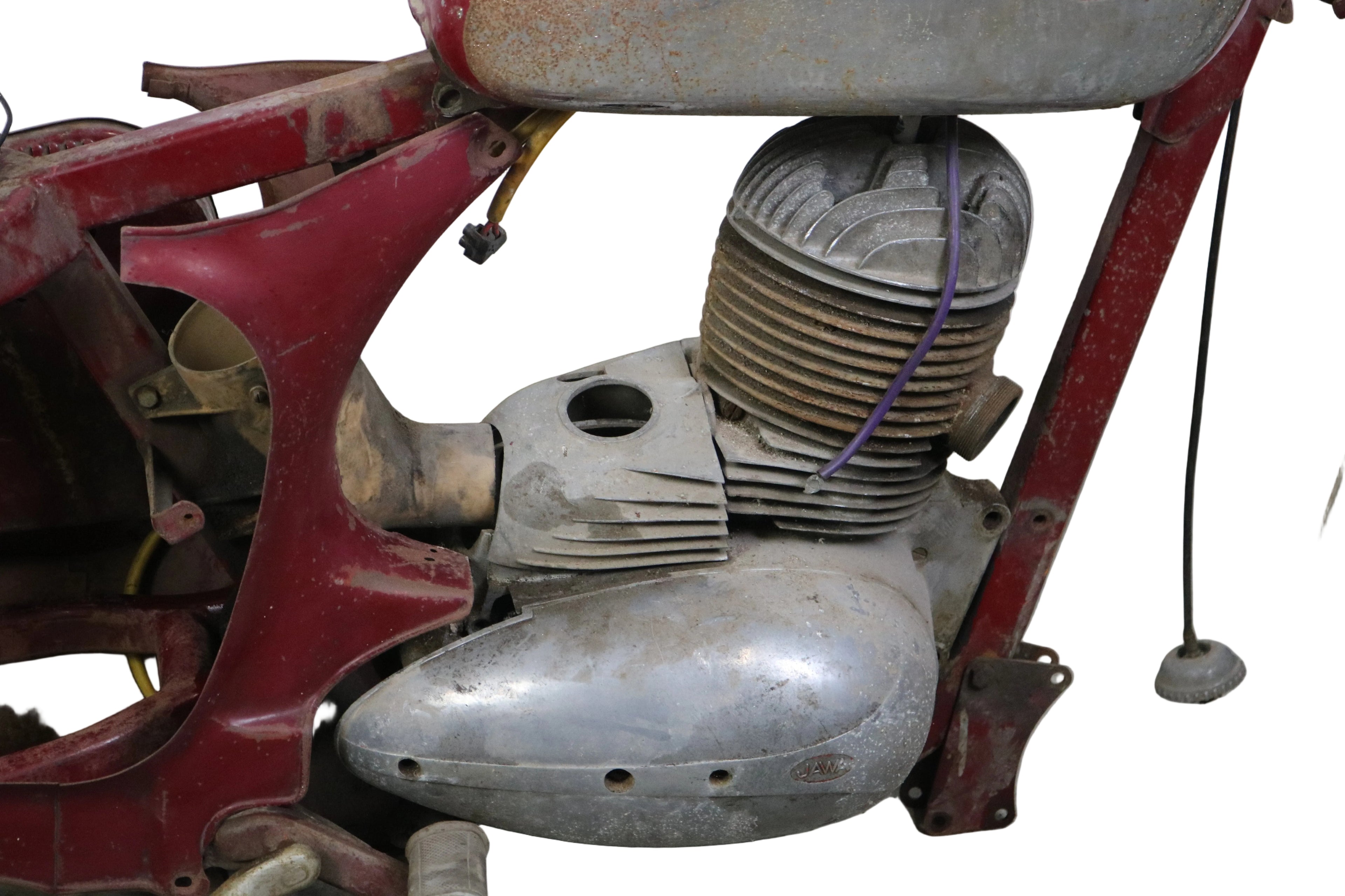 Jawa 250 Typ 353 kaufen – Teileträger / Projekt mit DDR-Brief zur Motornummer