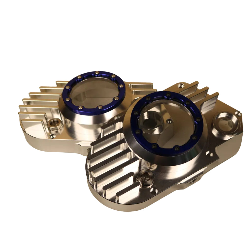CNC Billet Kupplungsdeckel links mit Sichtfenster für Simson S51, SR50 &amp; KR51/2 (M531 / M541)