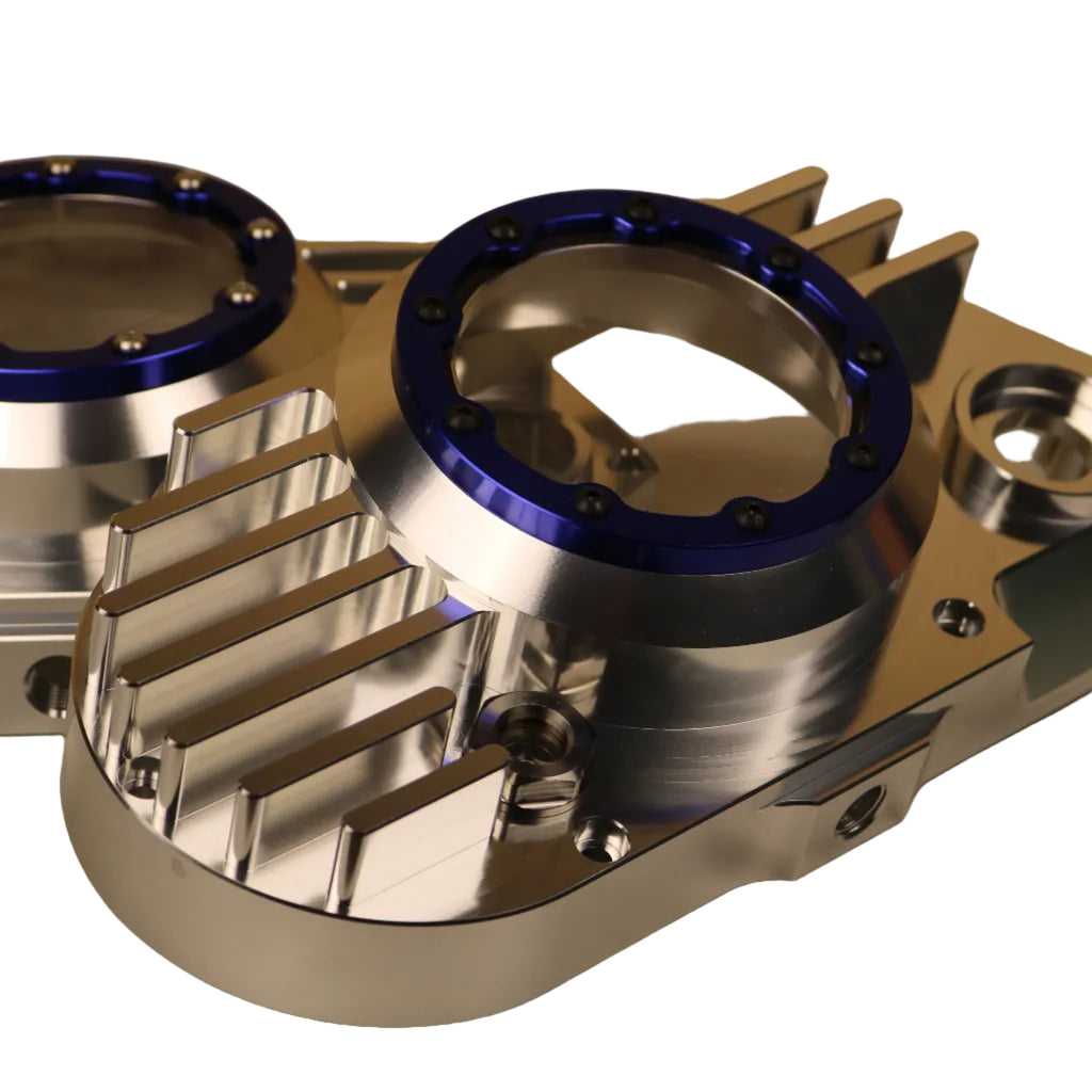CNC Billet Kupplungsdeckel links mit Sichtfenster für Simson S51, SR50 &amp; KR51/2 (M531 / M541)