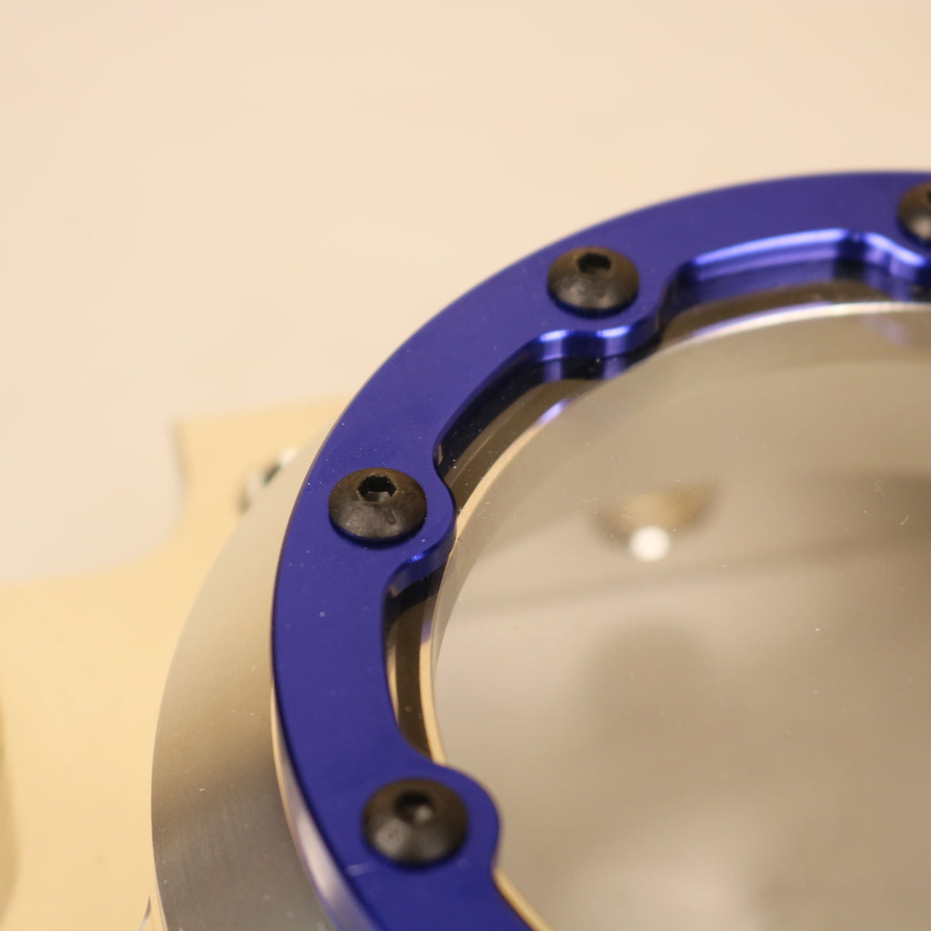 CNC Billet Kupplungsdeckel links mit Sichtfenster für Simson S51, SR50 &amp; KR51/2 (M531 / M541)
