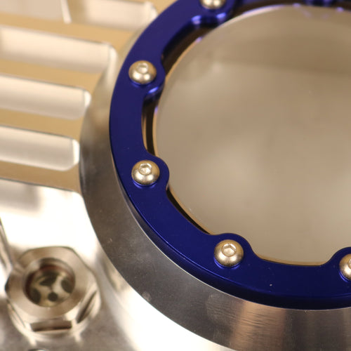 CNC Billet Kupplungsdeckel links mit Sichtfenster für Simson S51, SR50 &amp; KR51/2 (M531 / M541)