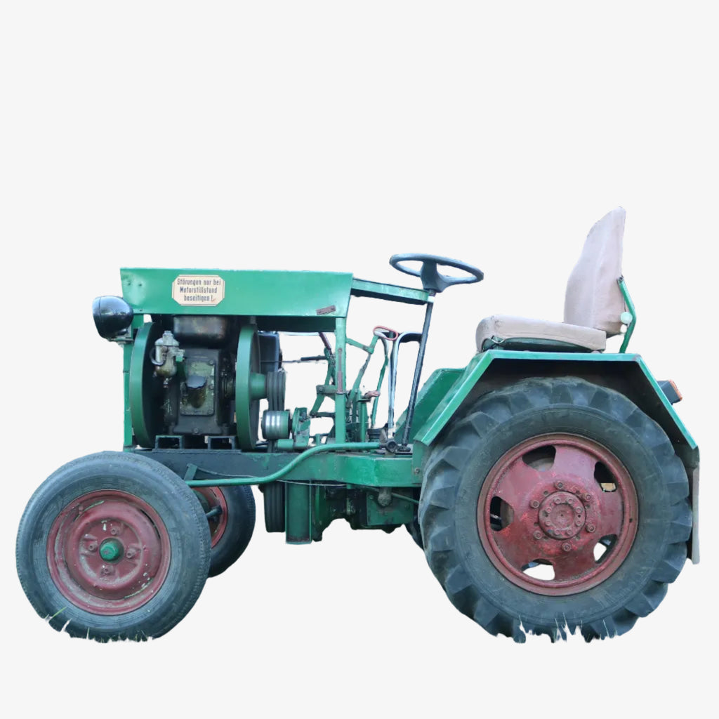 Eigenbau-Traktor mit Cunewalde 1H65 Wasserverdampfer Diesel, Robur LO Hinterachse, K30 Getriebe