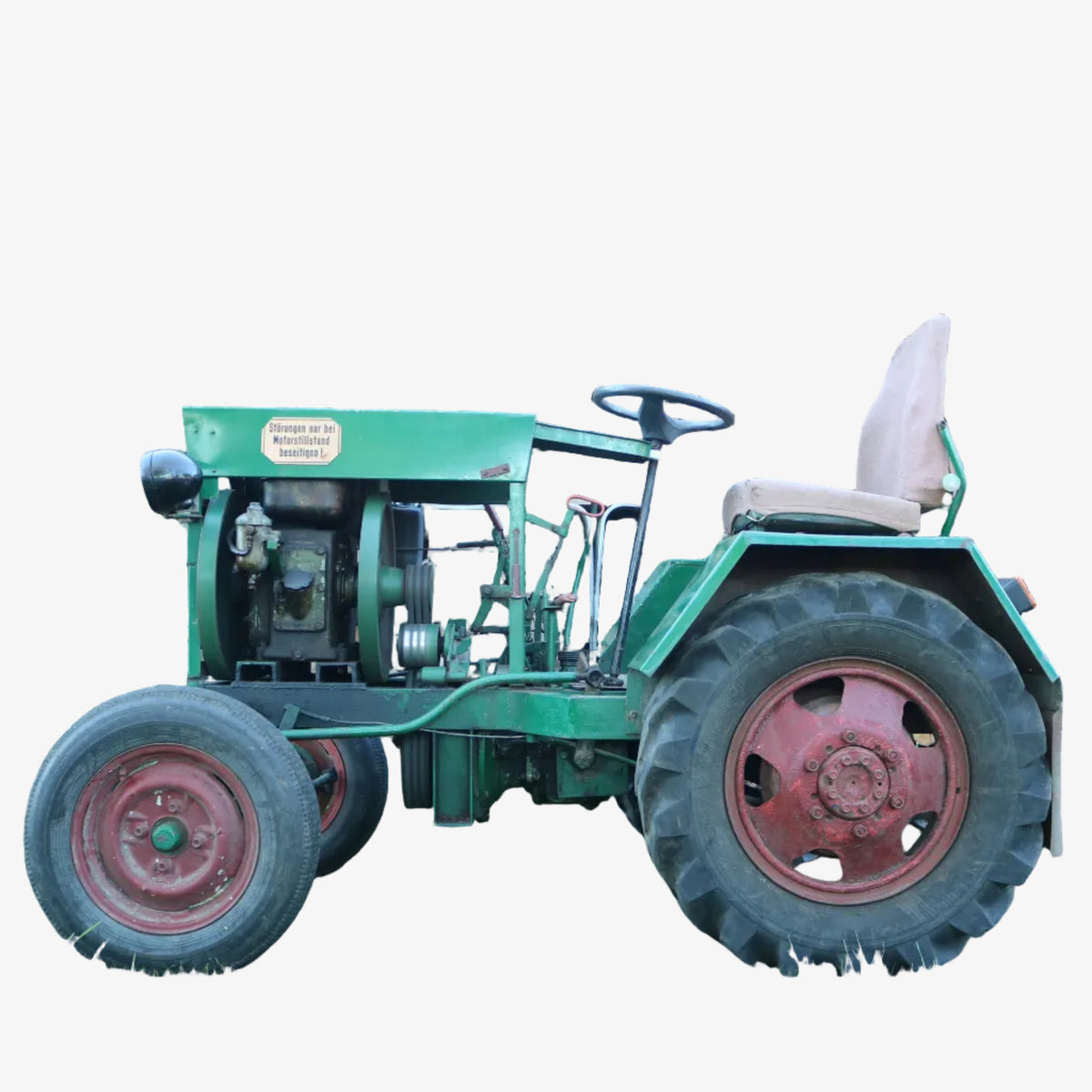 Eigenbau-Traktor mit Cunewalde 1H65 Wasserverdampfer Diesel, Robur LO Hinterachse, K30 Getriebe