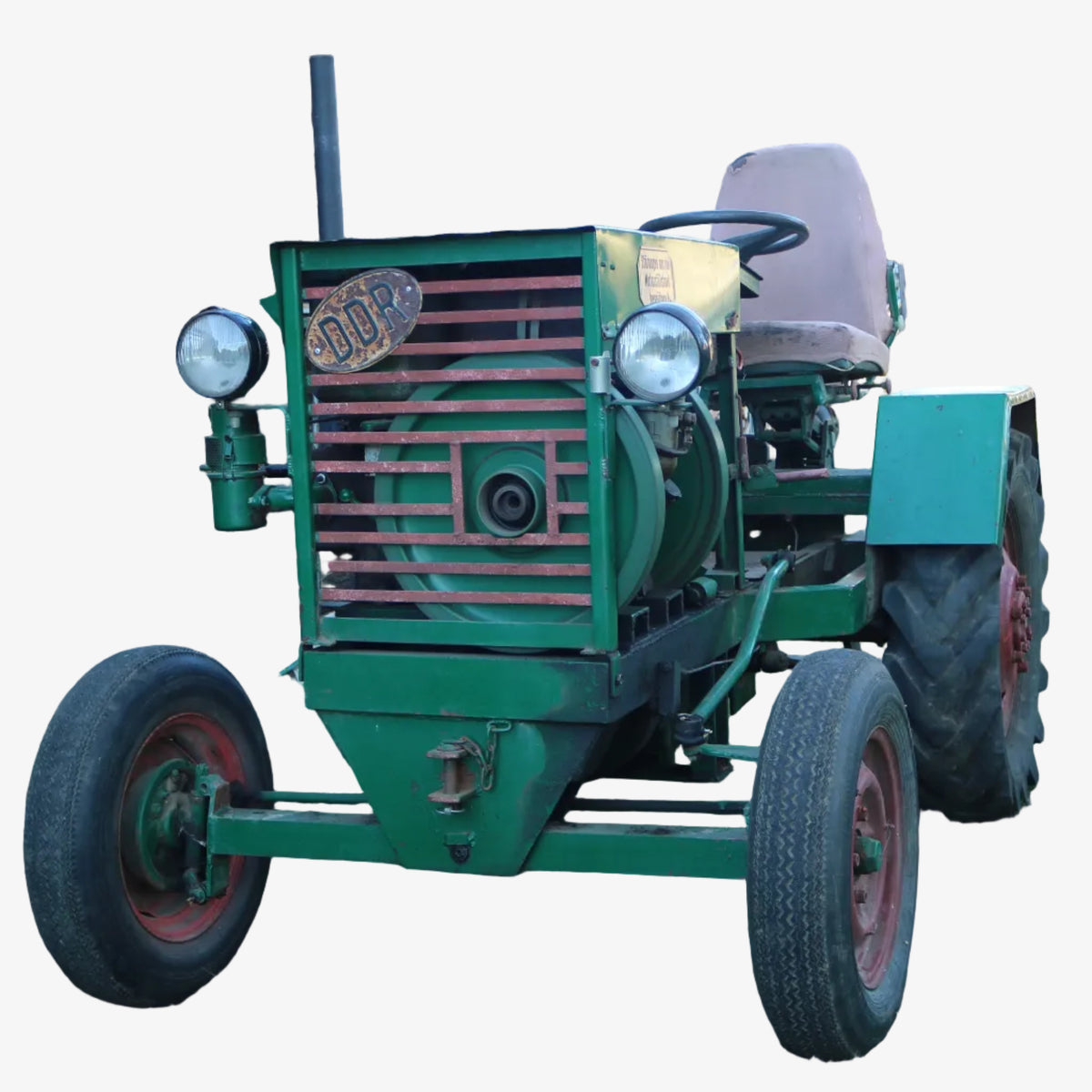 Eigenbau-Traktor mit Cunewalde 1H65 Wasserverdampfer Diesel, Robur LO Hinterachse, K30 Getriebe