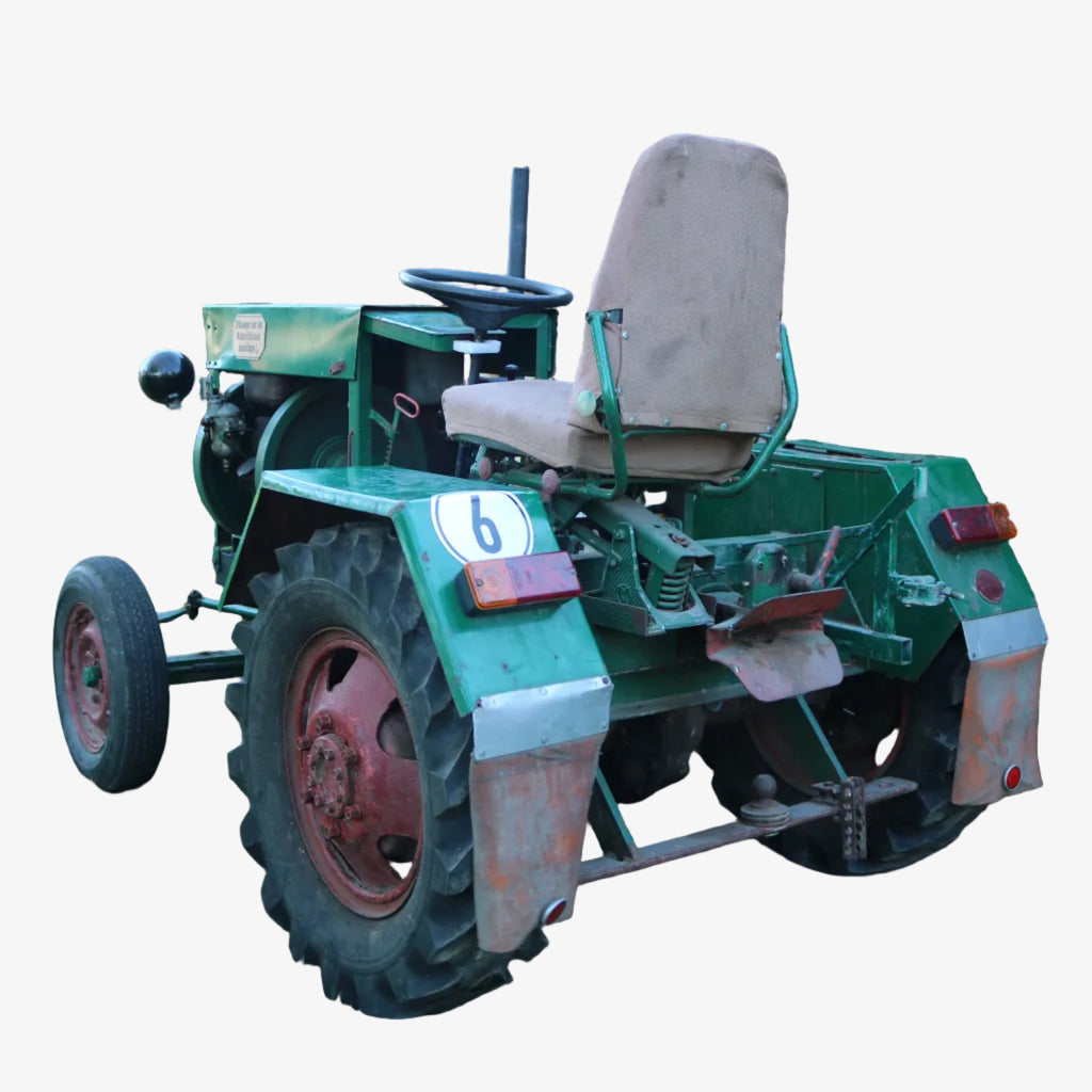 Eigenbau-Traktor mit Cunewalde 1H65 Wasserverdampfer Diesel, Robur LO Hinterachse, K30 Getriebe