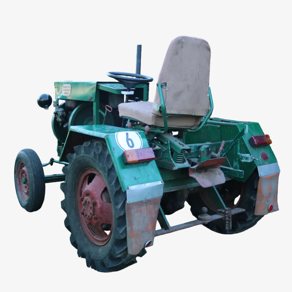 Eigenbau-Traktor mit Cunewalde 1H65 Wasserverdampfer Diesel, Robur LO Hinterachse, K30 Getriebe