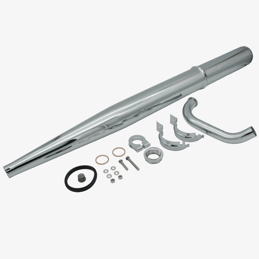 Sportauspuff AOA 2.5 Chrom 28 mm für Simson S50 / S51 / S70 (Version 2025)