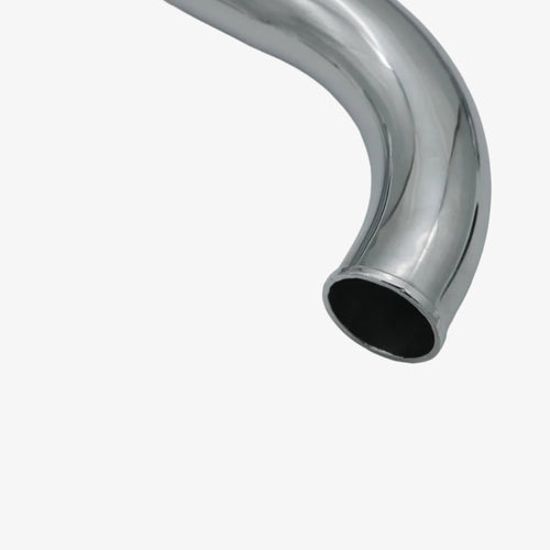AOA 3,5 Krümmer 32 mm, verchromt, mit angeschweißtem Flansch – passend für Simson S51