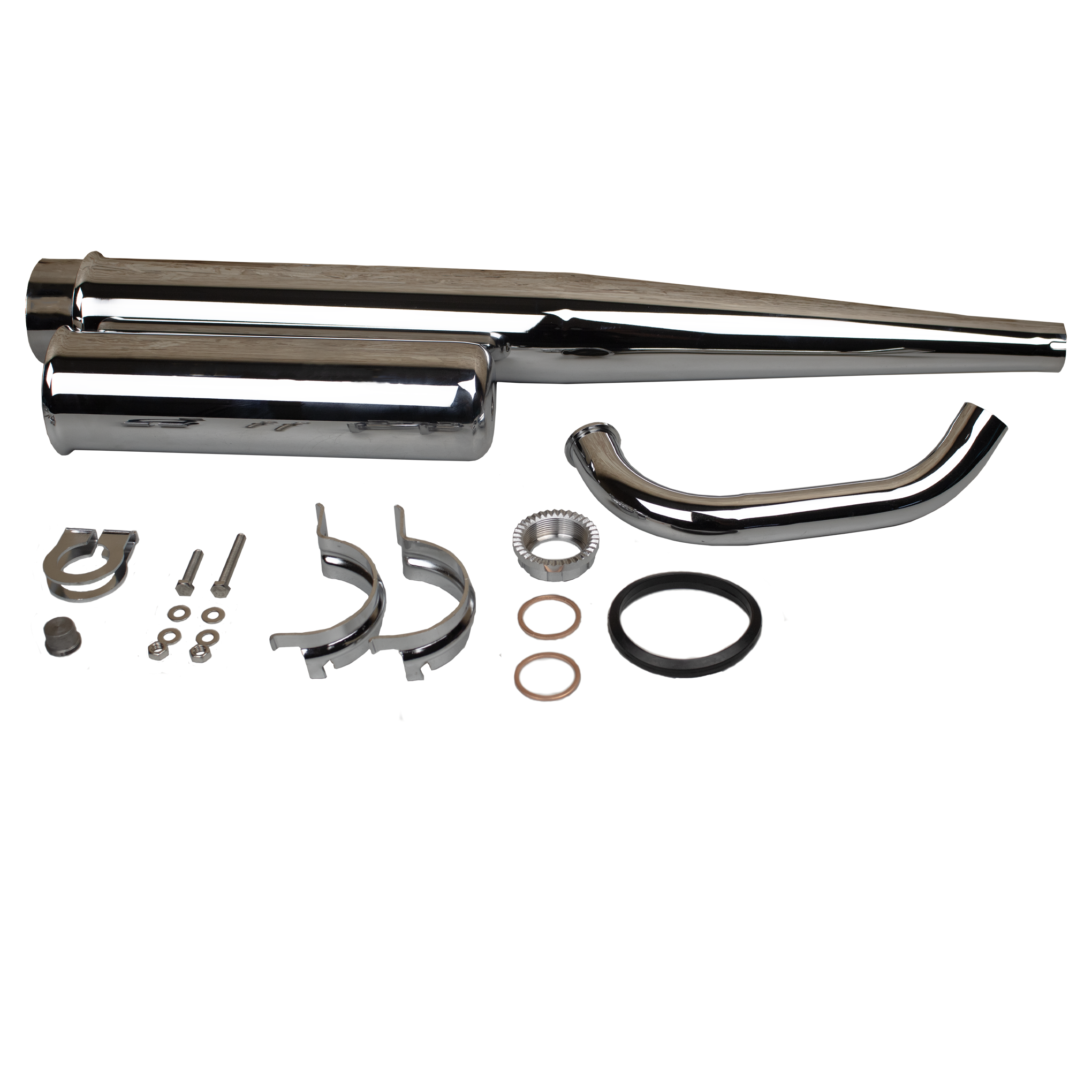 Sportauspuff AOA 2.5 Chrom 28 mm für Simson S50 / S51 / S70 (Version 2025)
