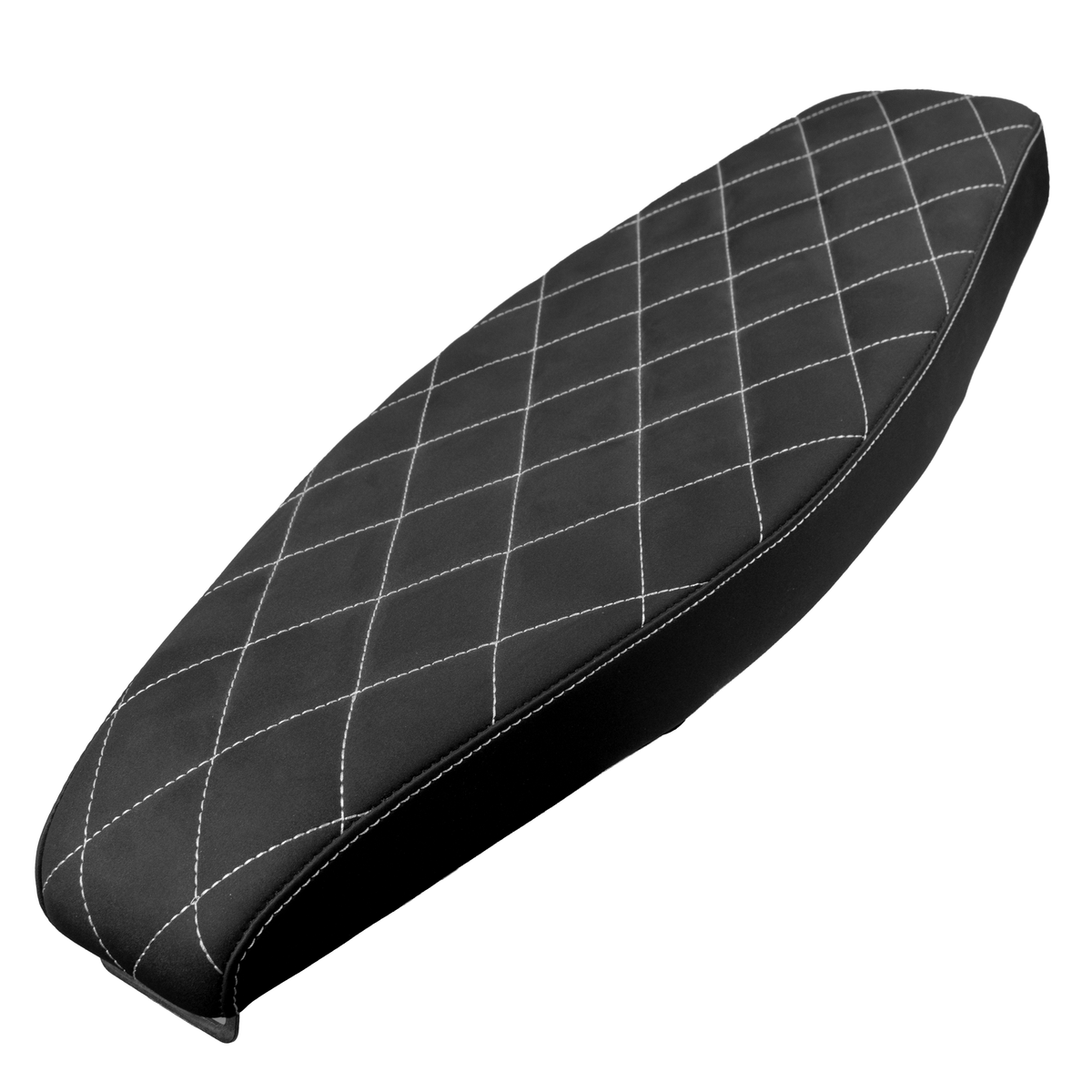 Custom Sitzbank flach – Rauten Weiß | passend für Simson S50/S51/S70