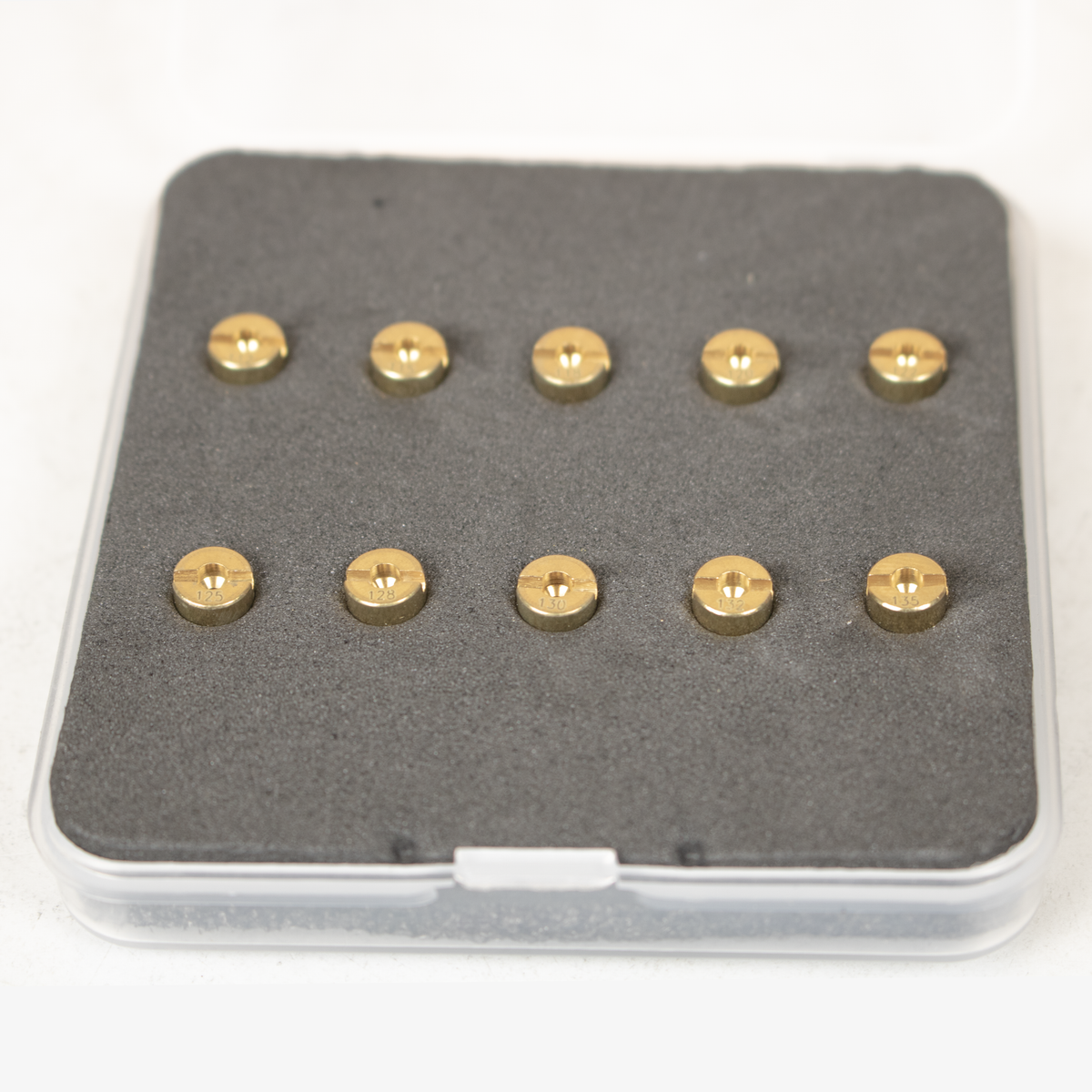 Chokedüsen-Set M5 für Simson BVF Vergaser 30–48 – 10-teilig in Sortierbox