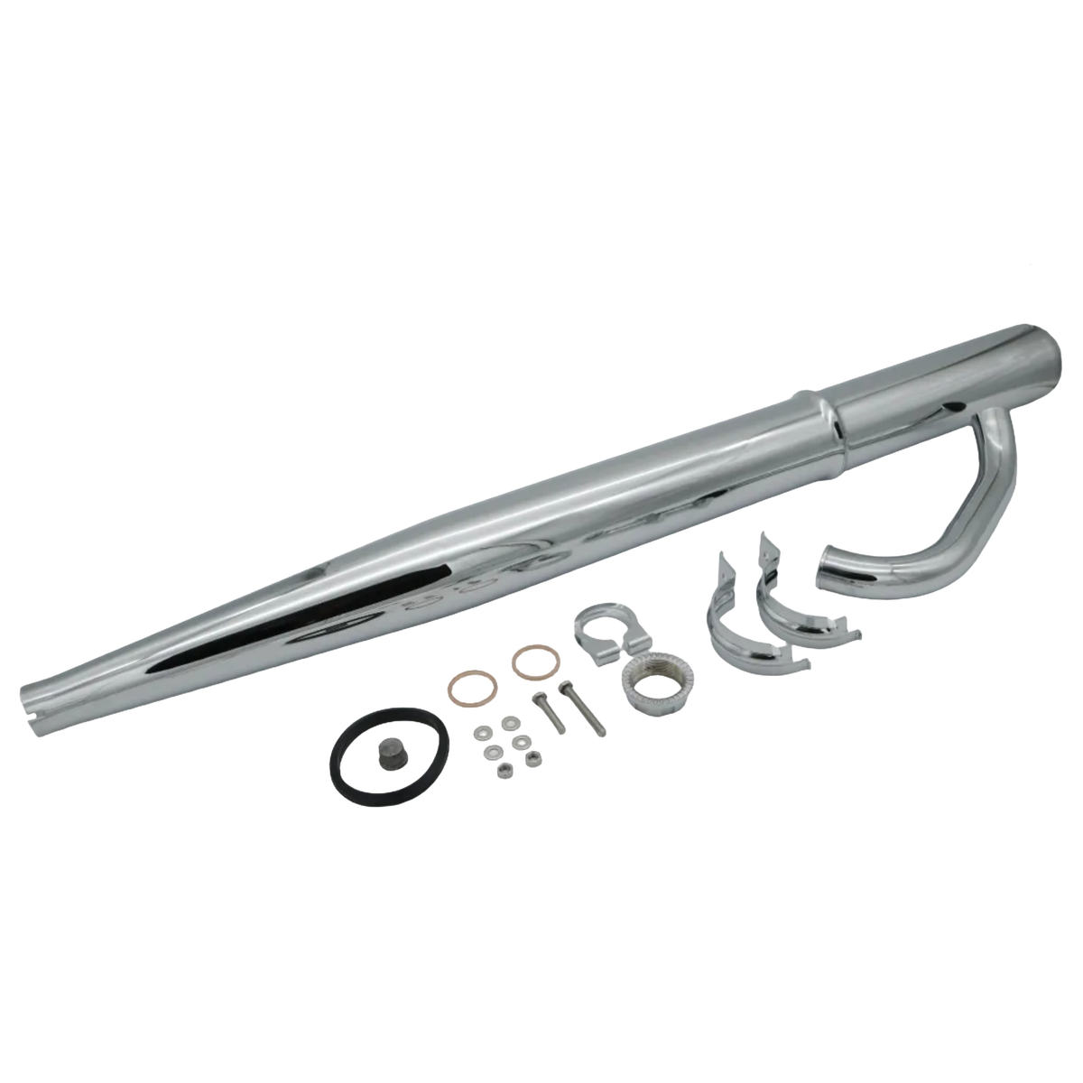 AOA 3,5 Chrom-Auspuffanlage 32 mm für Simson  S50 / S51 / S70 (Version 2025)