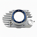 CNC Billet Kupplungsdeckel links mit Sichtfenster für Simson S51, SR50 & KR51/2 (M531 / M541) – Alu natur / Ring schwarz eloxiert