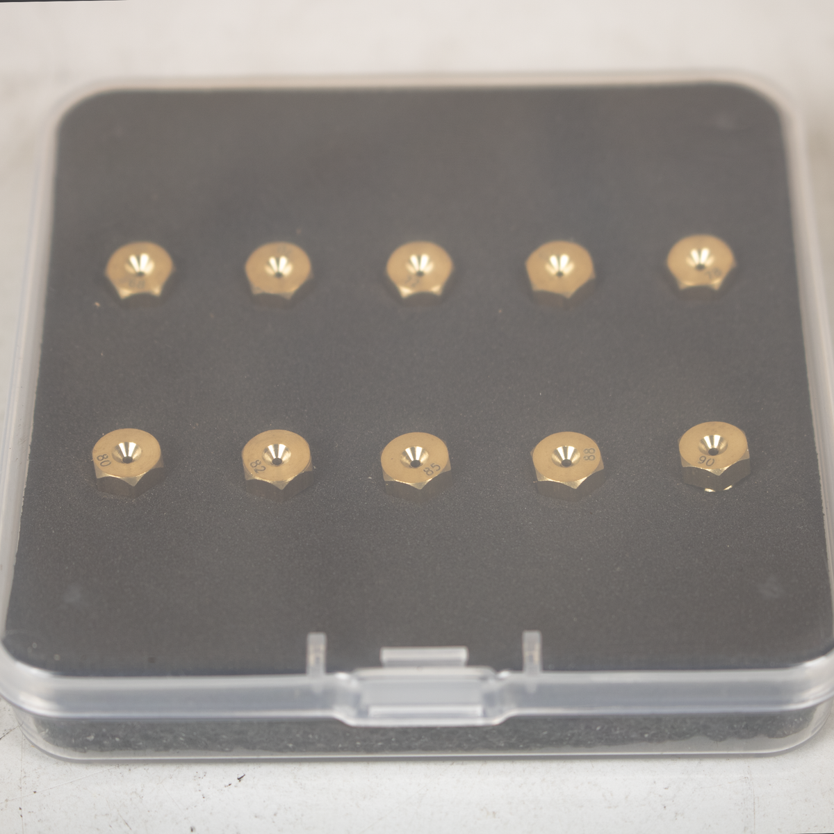 Sechskant-Hauptdüsen-Set M5 für Simson BVF Vergaser 68–90 – 10-teilig in Sortierbox