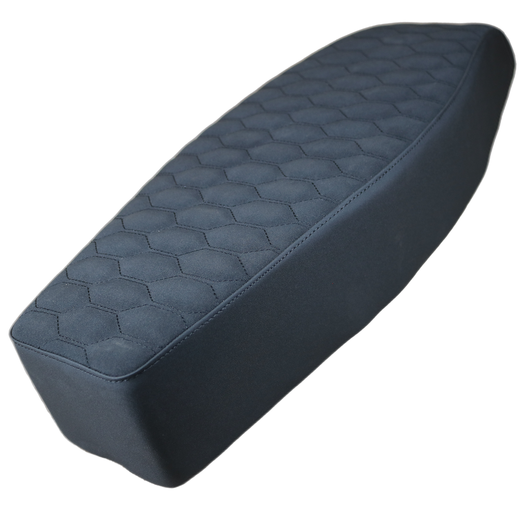 Custom Sitzbank hoch – Honeycomb Schwarz | passend für Simson S50 / S51 / S70