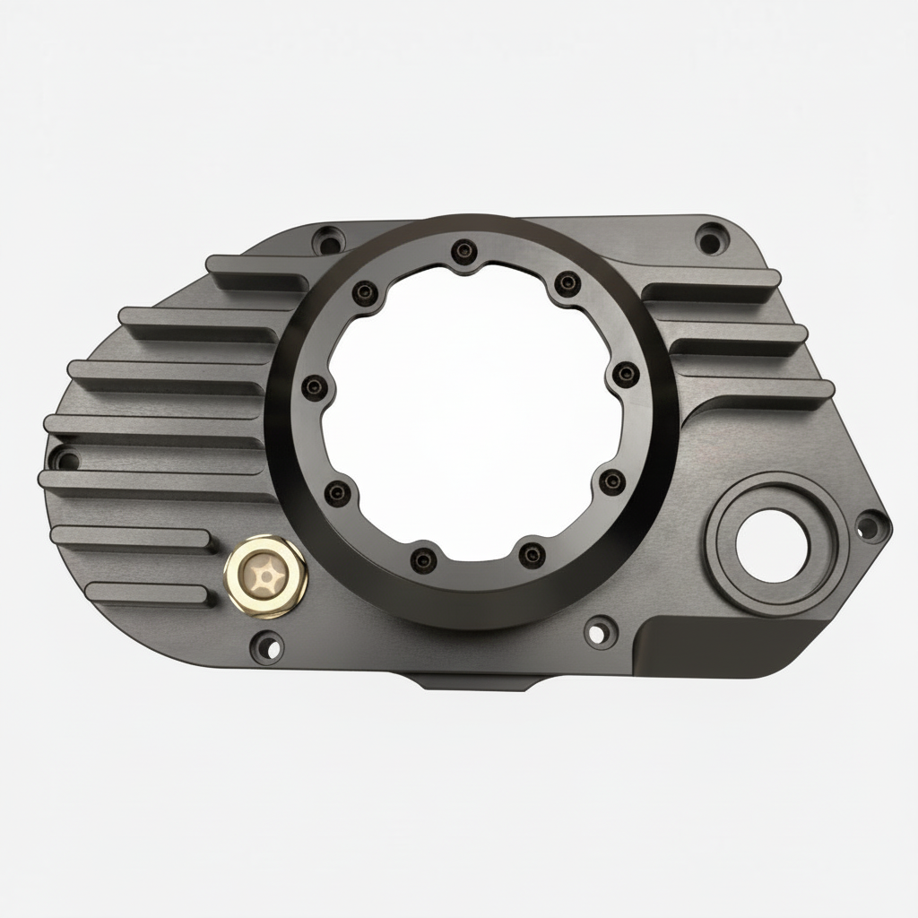 CNC Billet Kupplungsdeckel links mit Sichtfenster für Simson S51, SR50 & KR51/2 (M531 / M541) – komplett blau eloxiert