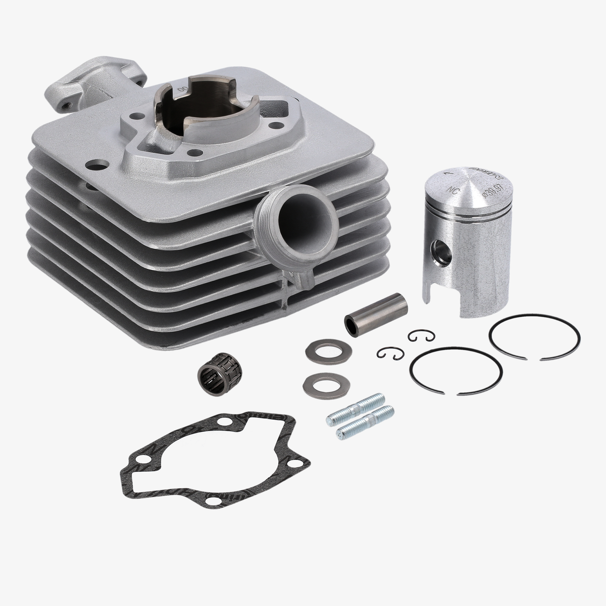 ML-MEGU Zylinderset 50 ccm mit Kolben – Vollaluminium, NPC-beschichtet, M53-Motor