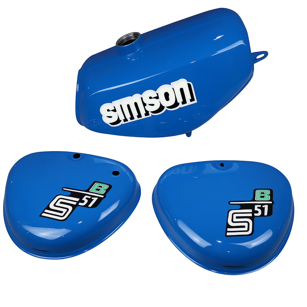 Simson Tankset Olympiablau