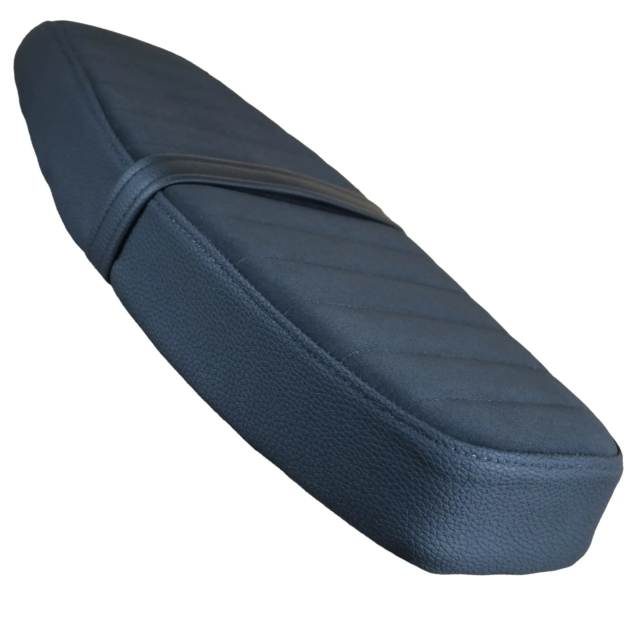 Simson flache Custom Sitzbank S51 Quernähte Mikrofaser-Velours vorne rechts